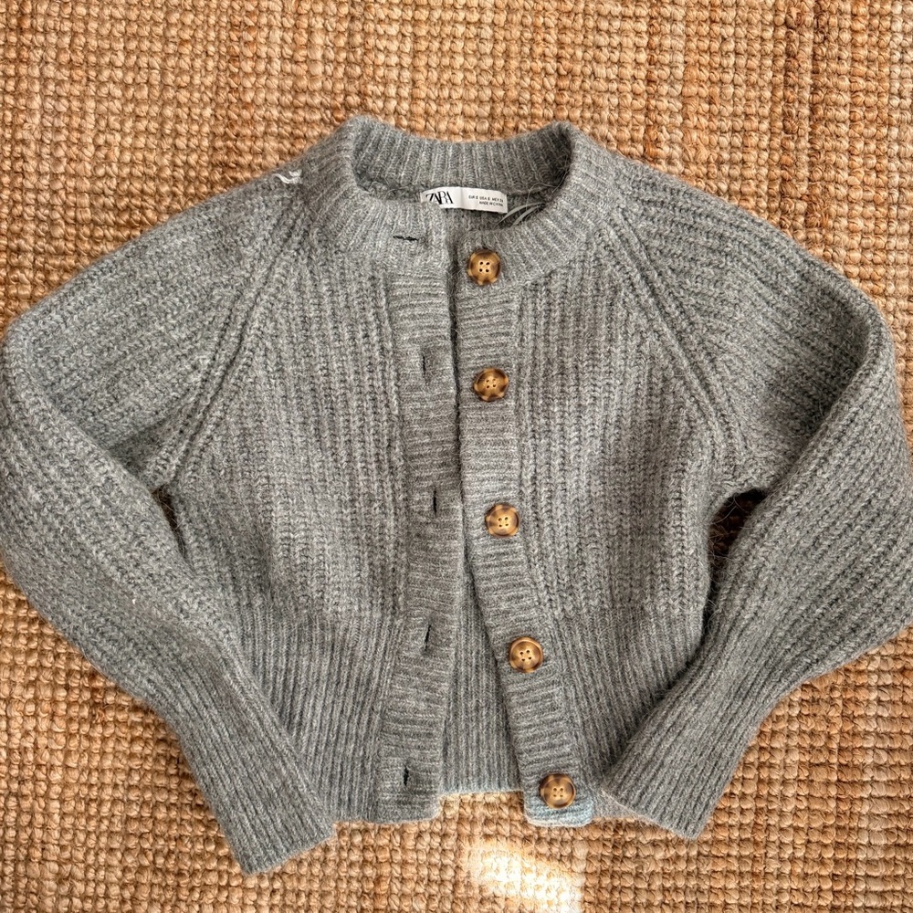 Zara Gray Knit Women's Sweater